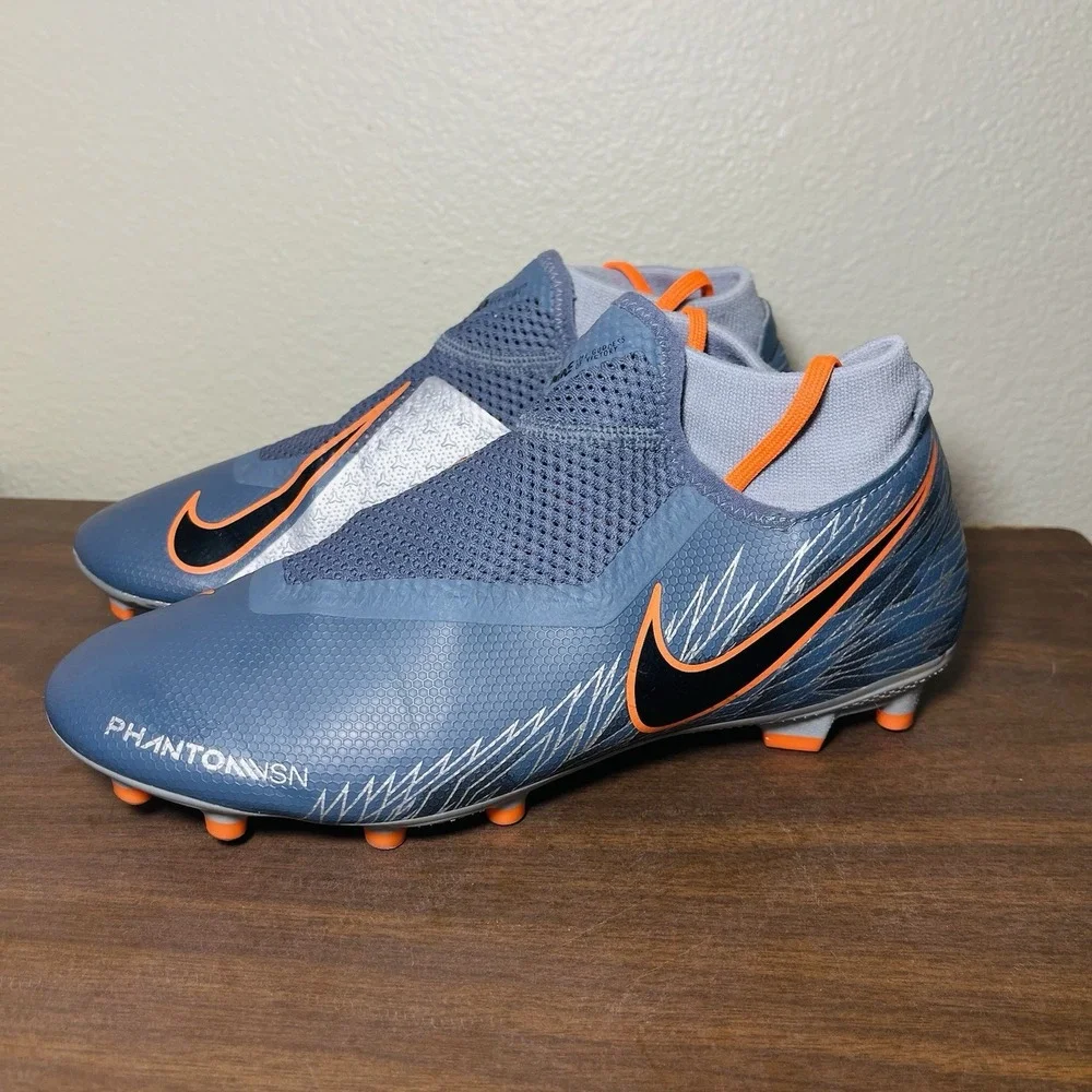 Nike Phantom Vision Soccer Cleats Elite Dynamic Multiground Size 7‎ Blue Orange